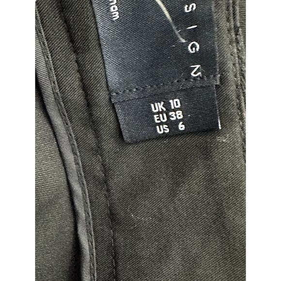 Nickie Lew Skater Dress Sleeveless Illusion Mesh Neckline Solid Navy Blue 16 NWT - Picture 9 of 10